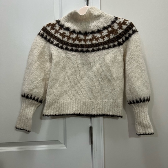 Nicholas Cream Knit Polina Sweater Size XS $345 - Picture 5 of 7